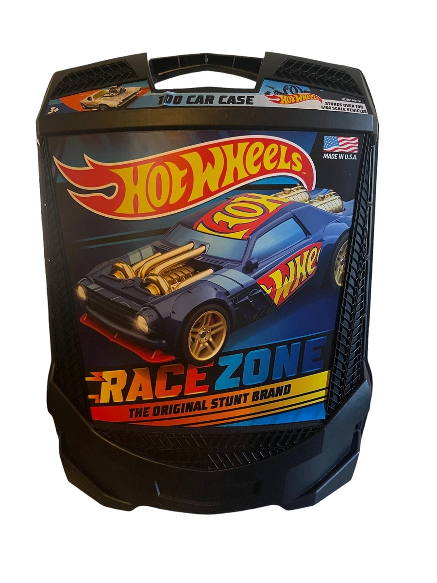 Hot Wheels 100-Car, Rolling Storage Case with Retractable Handle Hot Wheels