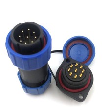 SP21 9Pin Waterproof Wire Connector Plug Socket,Industrial Electrical Connector
