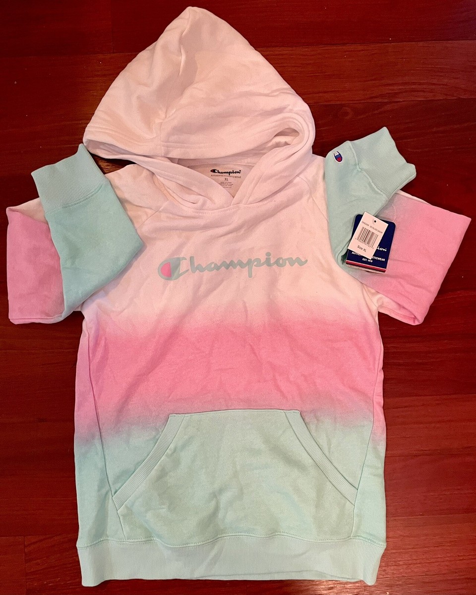 New Women's Youth Size XL Champion Athletic Wear Tie Dye Pullover