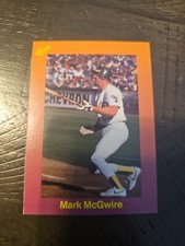 1989 Classic Travel Orange #104 Mark McGwire Oakland ATHLETICS