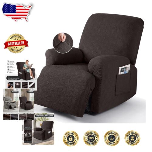 Soft Stretch Recliner Chair Cover - Water-Repellent Oversized Sofa Slipcover