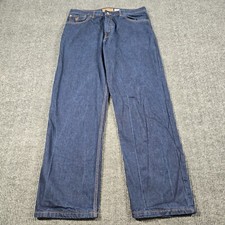 Baggy Rocawear Jeans Men 36x34 Blue Loose Hip Hop Embroidered Skater Y2K 34x32