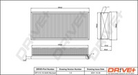 Dr!ve+ DP1110.10.0420 Luftfilter FüR Fiat Peugeot CitroËN Lancia