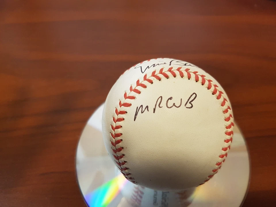 Cubs Ernie Banks Autographed Rawlings Baseball "Be Joyful Mr Cub" - Image 3 of 4
