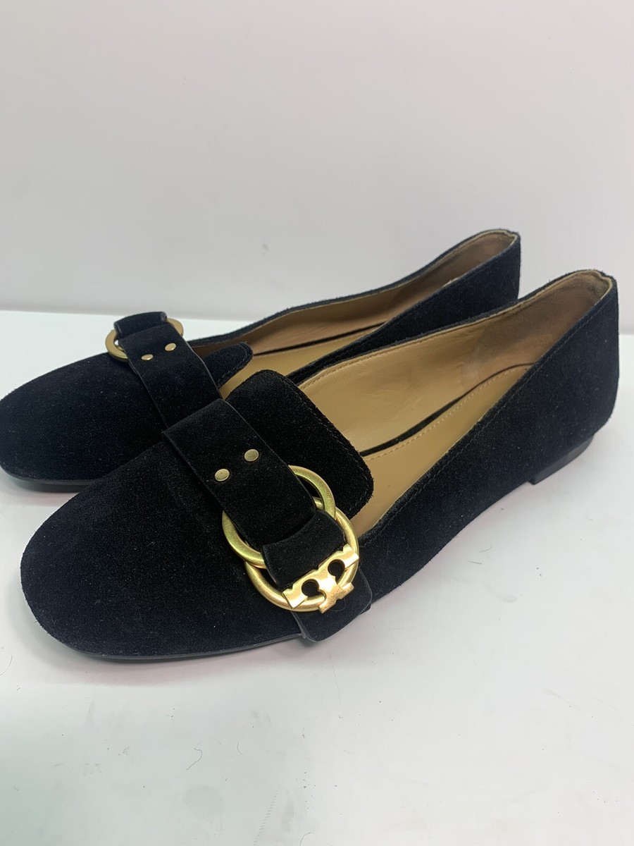 Tory Burch Marsden Smoking Slipper Perfect Black Suede Size  Tory Burch Womens Black Suede Leather Pointed Toe Loafer Flats
Size 6.5M main image 0