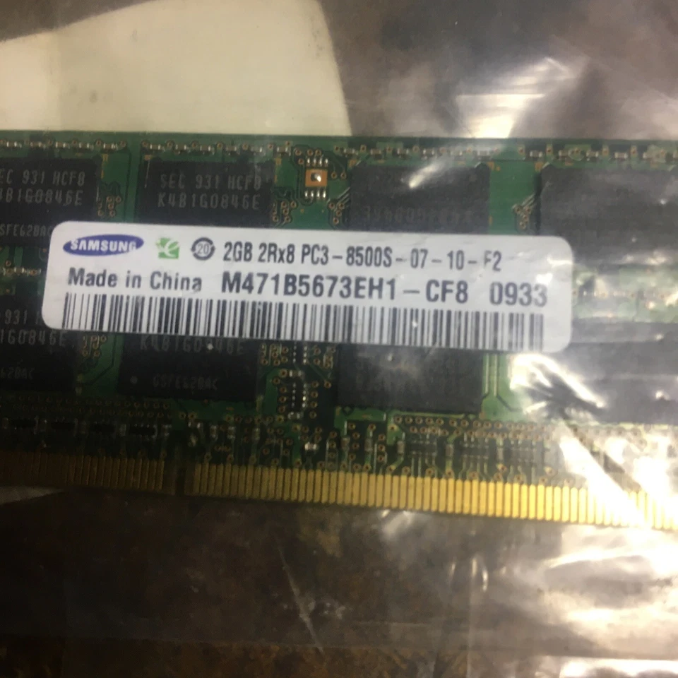 NEW Samsung Original 2GB PC3-8500S 1066mhz 2Rx8 CL7 Laptop Memory RAM - Image 3 of 3
