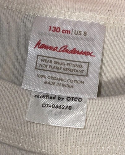 Hanna Andersson 130 US 8 Organic Pajama Top Copy Cat - Picture 3 of 8