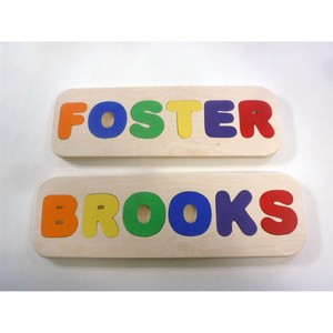 children's name puzzles wooden