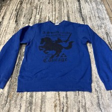 Official Nintendo Legend Of Zelda Link Blue Sweatshirt Size Small