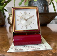 REVEIL 8 JOURS TISCHUHR JAEGER LECOULTRE 8 DAYS  ALARM CLOCK -