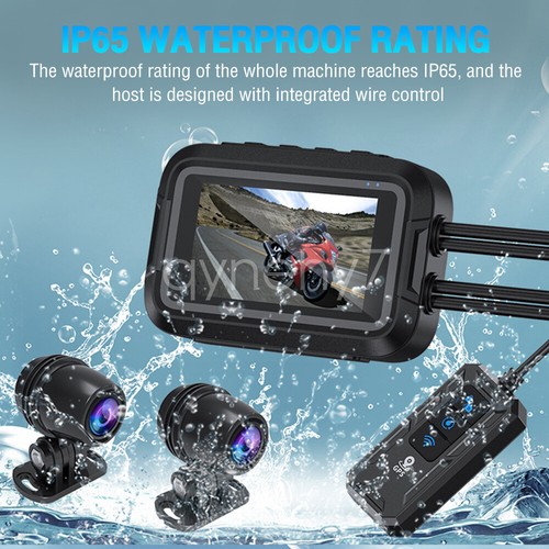 Wifi Motorcycle Dash Cam DVR 3" HD 1080P Camera Waterproof Night Vision Recorder - Picture 5 of 30