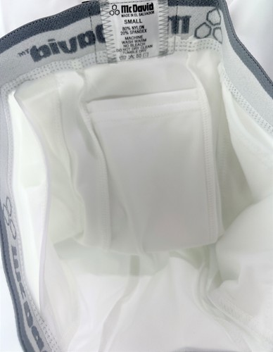 Paquete de 2 pantalones cortos de compresión de fútbol americano McDavid Girdle 750T Pro de 5 bolsillos sin almohadillas WHT - Imagen 5 de 7