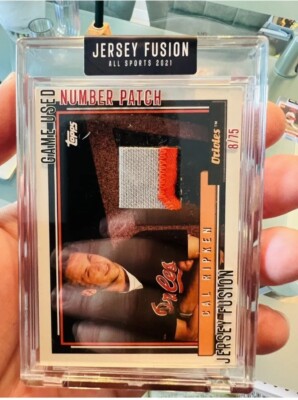 Jersey Fusion 2021 - Topps- Cal Ripken 8/75 Trikot Baseballkarte