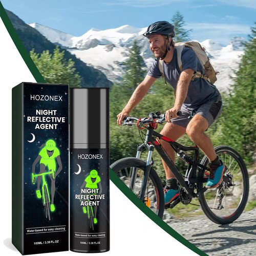 100ml Reflective Spray Night Safety Warning Paint For Bicycle Clothing Universal - Picture 12 of 13