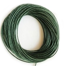 Bead Stringing Cord Leaf Green Heavy Weight 1mm 0.04" 10 yd pk. Made in USA