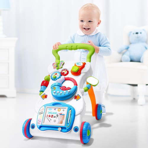 Aolso Primi Passi per Bambini, Gioco Primi Passi Con Musica E Luci, Girello Bamb - Foto 7 di 12