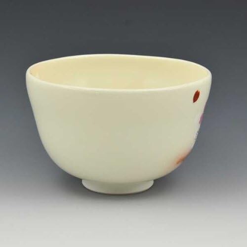 Kyo Kiyomizu yaki Chawan japanese Matcha Green tea bowl Sakura cherryblossom F/S - Picture 4 of 9