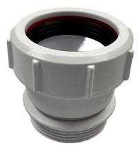 McAlpine 1 1/2” Straight Connector BSP Male x Multifit T31M White Waste Fitting