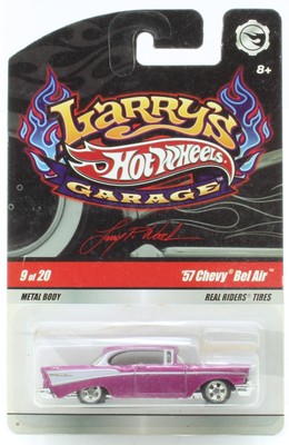 Mattel - Hot Wheels Larry's Garage 57 Chevy Bel Air 9/20 Purple Chase Signature