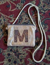 BOLSO/BOLSO NIÑOS NEXT LETTER M BRILLANTE EXCELENTE ESTADO