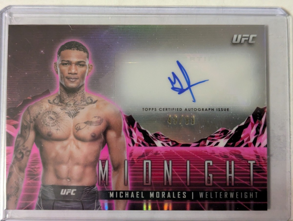 2024 Topps Midnight UFC MICHAEL MORALES Horizons Auto Pink