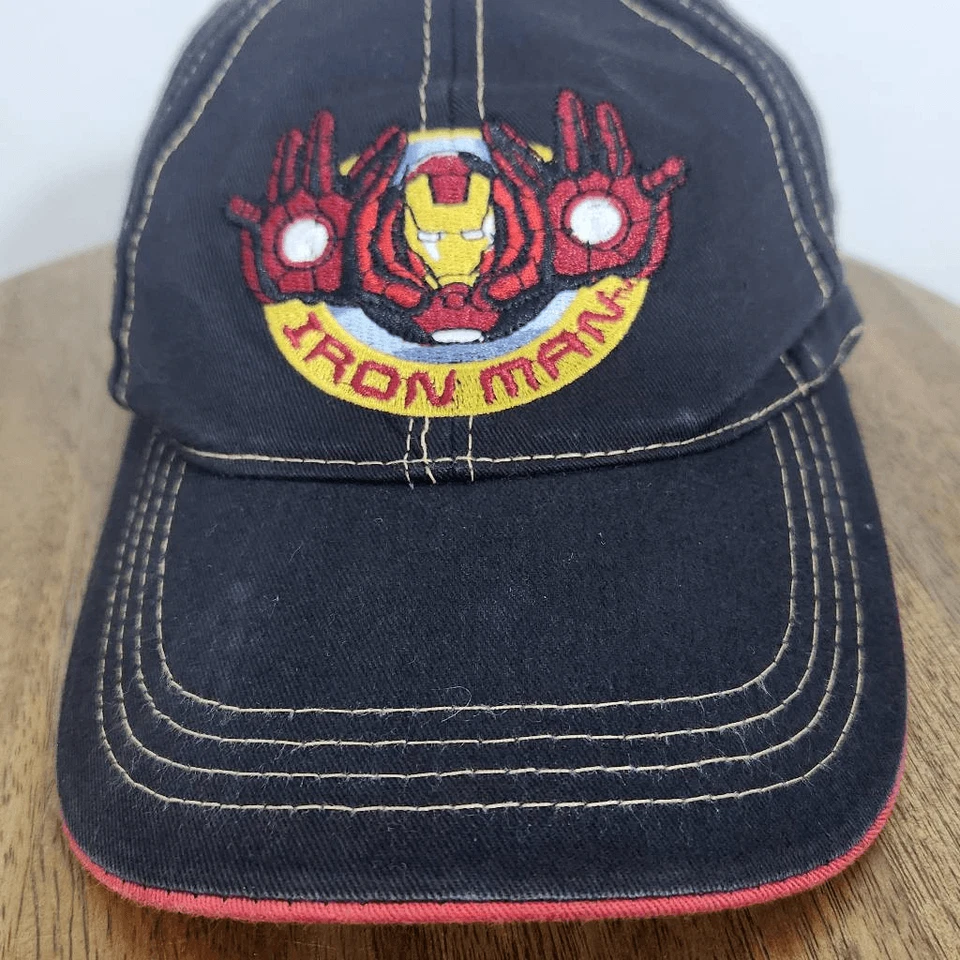 Iron Man Boy's Baseball Hat Superhero Heavy Metal Hat Cap Strapback in Black - Image 2 of 4