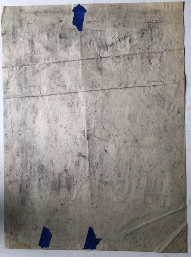 Vintage 1993 2 Panel Diptych Drawing Charcoal Mark Flake Original Signed - Picture 8 of 12