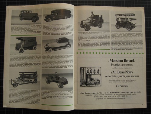 ANTIQUE TOY SHOW MAGAZINE TIN TOY ANTIQUE TOYMANIA PARIS REVUE D TOY 1984 - Picture 7 of 12
