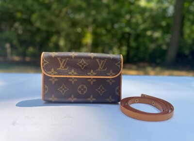 Auth Louis Vuitton Monogram Florentine Bum XS Crossbody Belt Bag