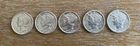 1941-45 Mercury Dimes, AU condition