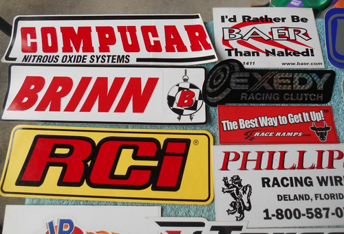 LARGE LOT OF 36 ASSORTED HIGH PERFORMANCE RACE CAR DECAL STICKERS - Picture 4 of 18