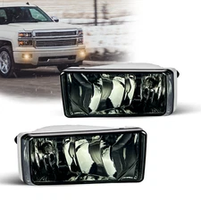 Fog Lights for 07-15 Chevy Silverado,07-13 Avalanche,15-20 Suburban  smoke lens