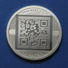 2012 Bitcoin Specie 1oz Silver Coin Round QR Code Free the Currency