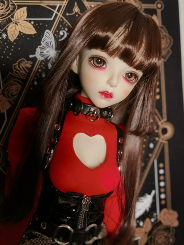 1/4 1/3 DDDY IP-SID BJD Outfit Clothes Black Suspender Skirt+Jumpsuit+Decoration - Picture 7 of 8