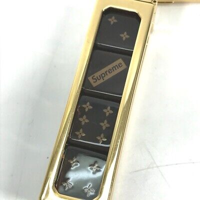 LOUIS VUITTON × Supreme Dice Key Chain Brown/Gold MP2072 LV LOUIS VUITTON × Supreme Dice Key Chain Brown/Gold MP2072 LV