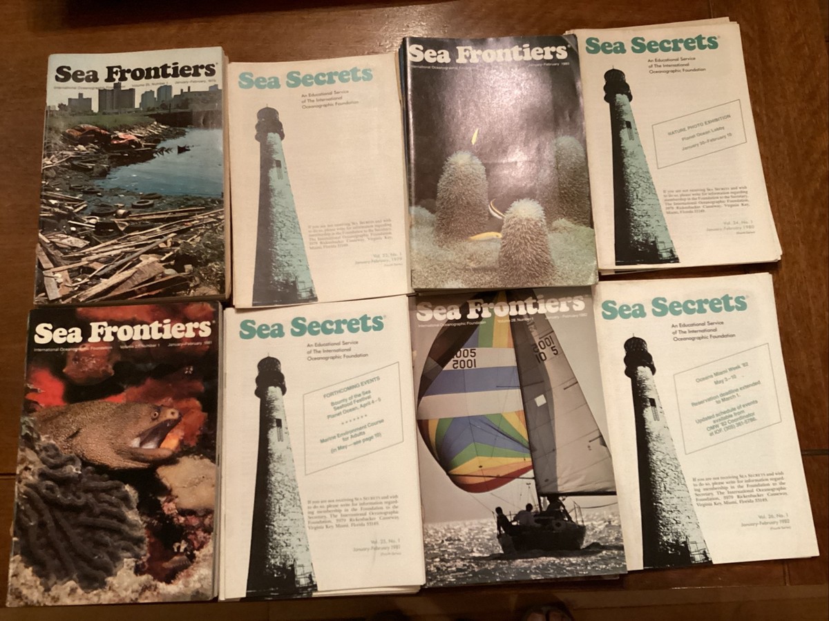 seaページ Set of 19 SEA FRONTIERS & SEA SECRETS Magazines ~ 1979, 80, 81