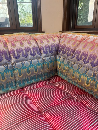 Handgenähte maßgefertigte Rücksitzauflage Bezug 4 Roche Bobois Modular Sofa Couch - Bild 2 von 22