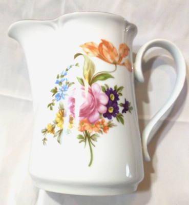 Pitcher Pot Jlmenau Graf Von Henneberg German Democratic Republic Floral Flowers