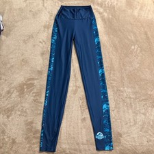 Universal Studios Jurassic World Youth Large Navy Blue Dinosaur Camo Leggings