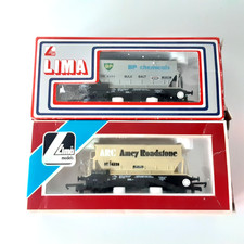 LIMA RAKE OF x2 OO GAUGE ARC AMEY 50T PGA HOPPER WAGON  & BP CHEMICALS WAGON