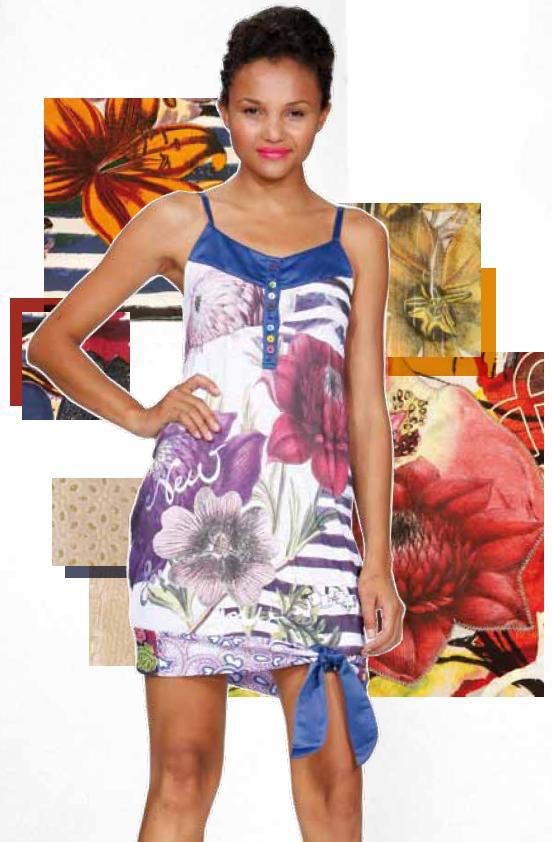 Desigual Multicolor Patchwork Sleeveless Mini Dre… - image 1