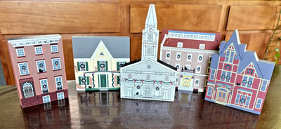 Lot of 5 THE CATS MEOW New York Christmas Tavern Clement Moore St Marks Hometown