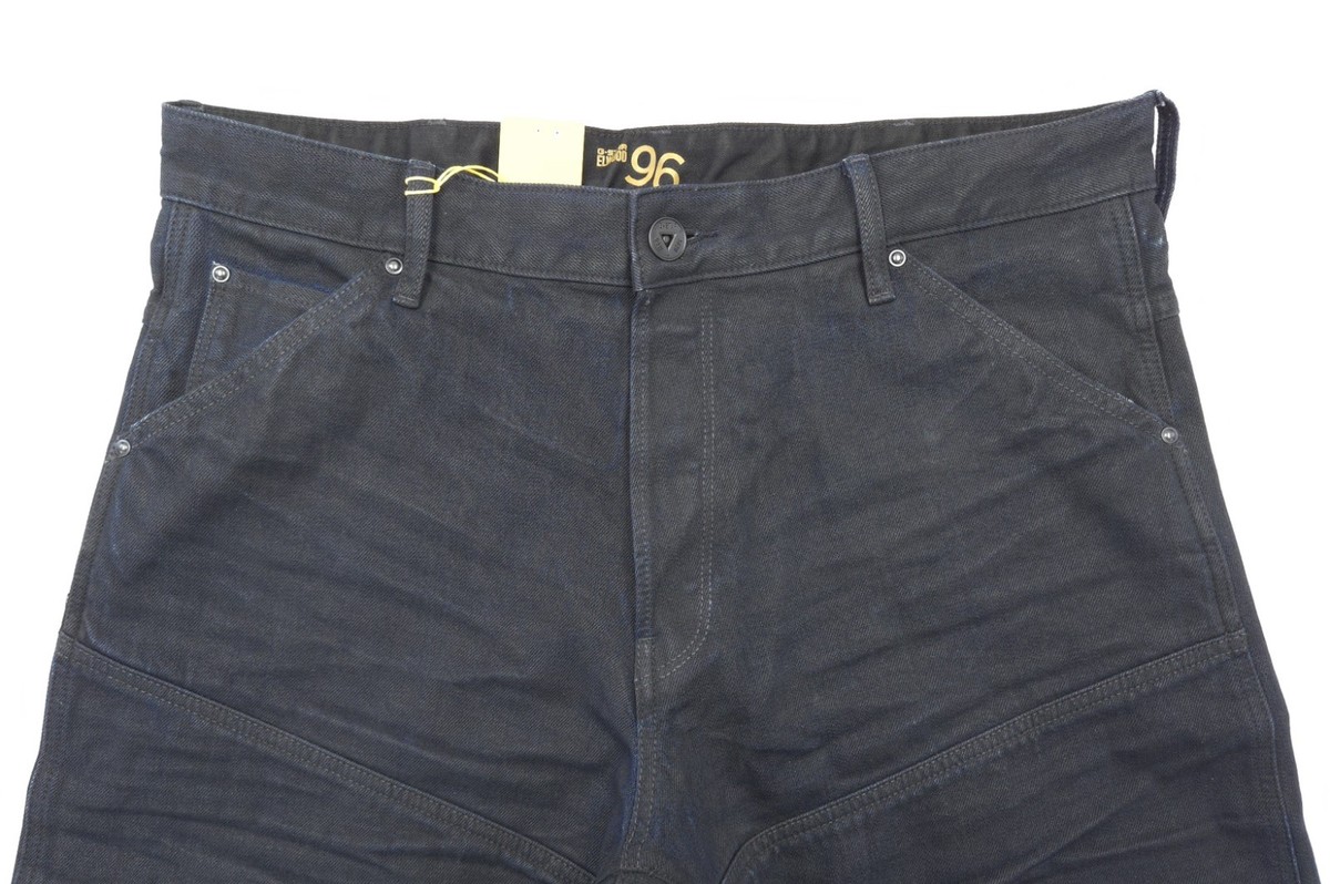 G-Star Raw Men's 33 x 32 Elwood 5620 3D Reg Coated Blue Denim