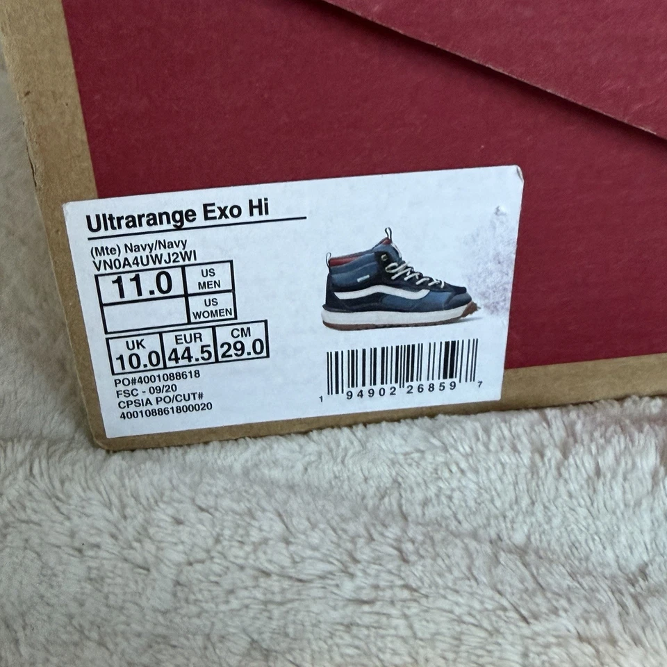 Zapatillas Puma Ultrarange Exo Hi MTE para Hombres 11M | Azul Marino ~ VN0A4UWJ2WI Patín, Informales Foto 4 de 4