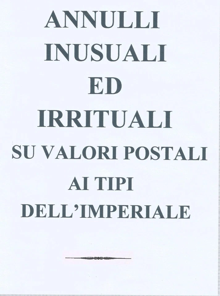 REGNO - ANNULLI IRRITUALI - TEDESCO SU IMPERIALE - Immagine 2 di 2