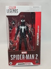 Spider-Man Black Suit Marvel Legends Gamerverse Peter Parker Symbiote Figure New