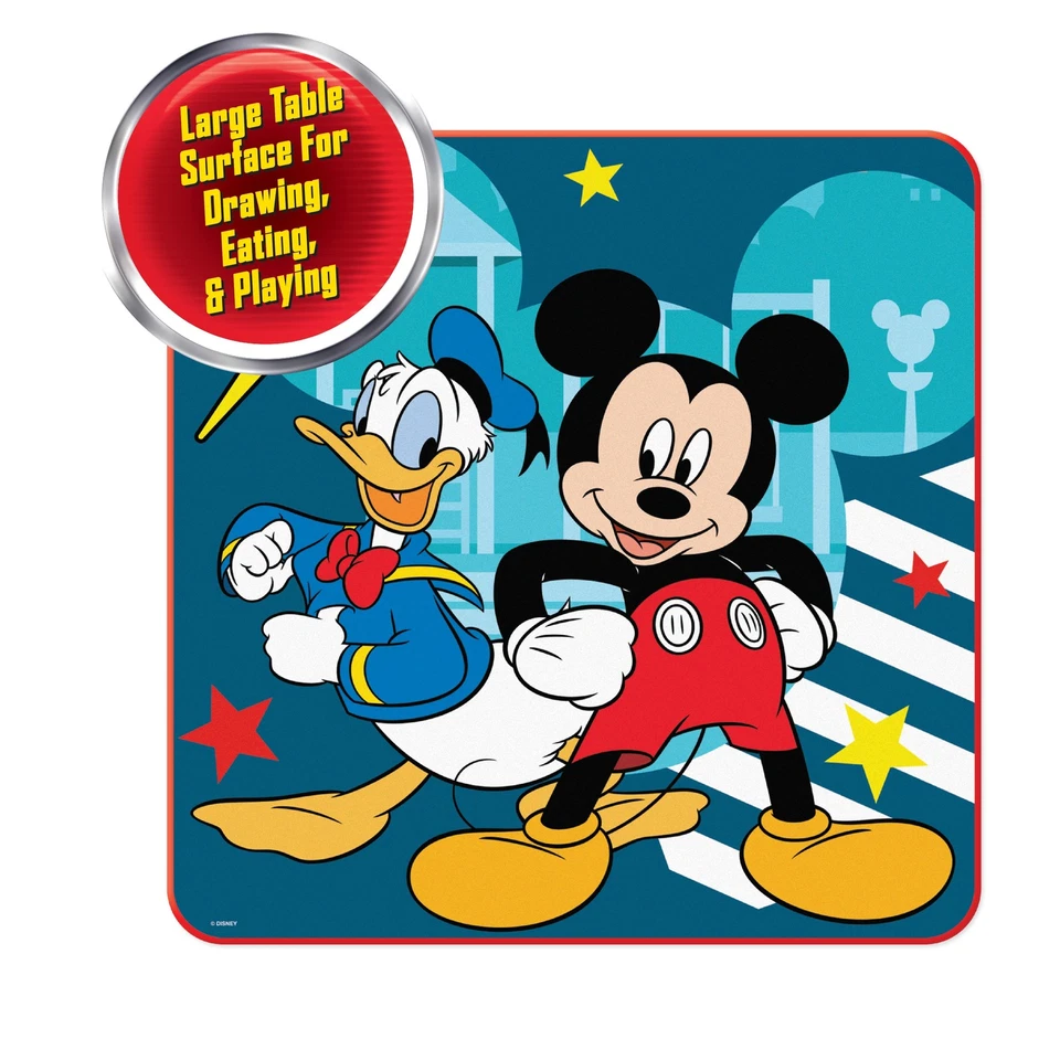 Juego de mesa y sillas para niños Mickey Mouse 3 piezas rojo Disney muebles para niños sala de juegos Foto 4 de 4