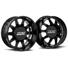 24x8.25 Ddc The Ten Black Milled Forddodge Forged Dually Wheels 10x225 Set Of 6 24x8.25 Ddc The Ten Black Milled Forddodge Forged Dually Wheels 10x225 Set Of 6