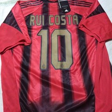 Vintage Rui Costa AC Milan 04/05 Home Size XL adidas Jersey Original w/Tag #2