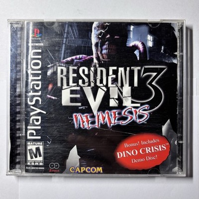 Resident Evil 3 Nemesis PS1 PlayStation Complete CIB + Dino Crisis Demo Tested